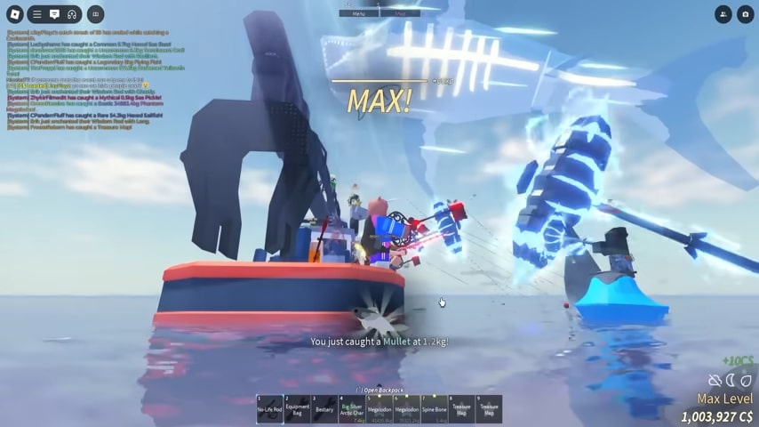 Visiting to Ancient Isle to collect ancient fish